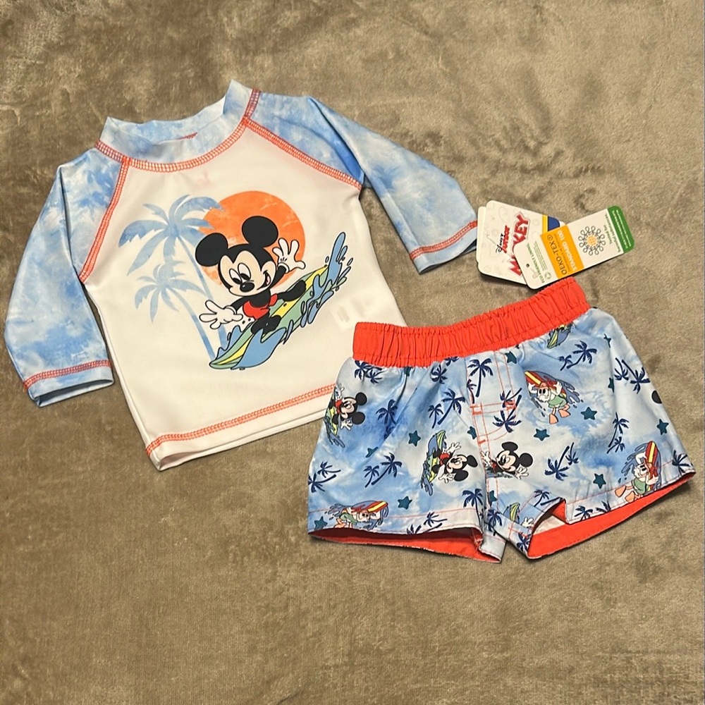 Disney Mickey Mouse Kids Swim Set -0-3m
